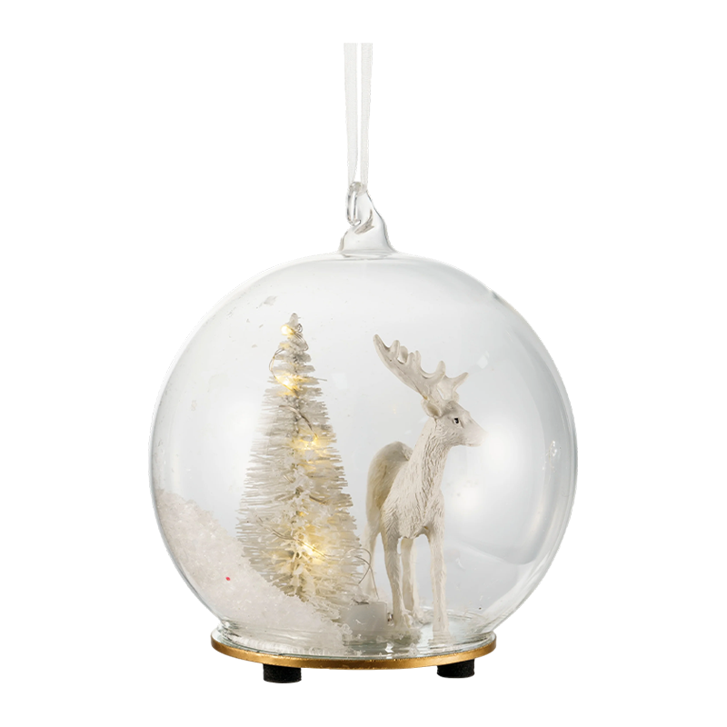 Julglasprydnad Broccoli / Candy Cane / Globe med hjortform