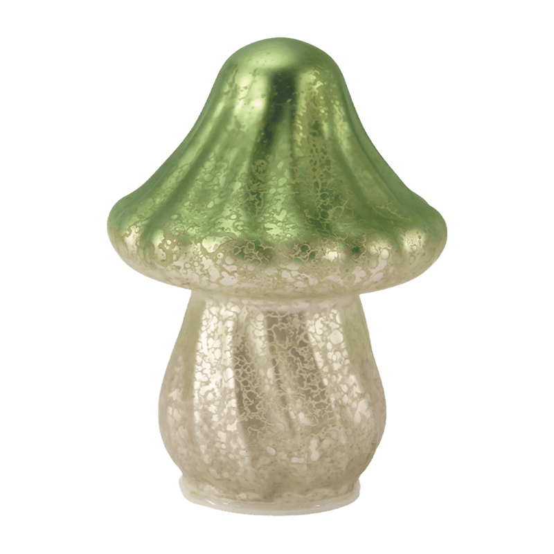 Handgjord Gradient Mercury Glass Mushroom Ornament med LED-dekoration
