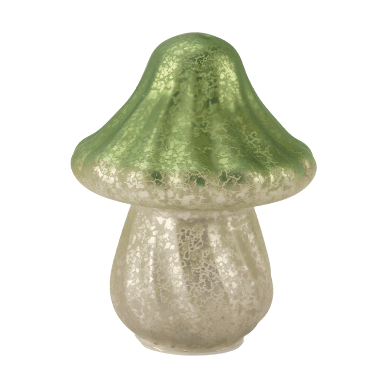 Handgjord Gradient Mercury Glass Mushroom Ornament med LED-dekoration