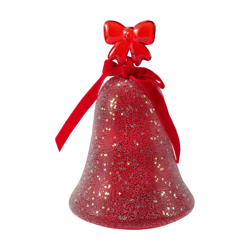 Mercury Glass Angel Figurine / Frostad/Glitter Glas Bell Decor (med LED)