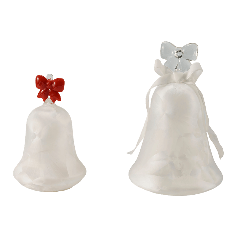 Mercury Glass Angel Figurine / Frostad/Glitter Glas Bell Decor (med LED)