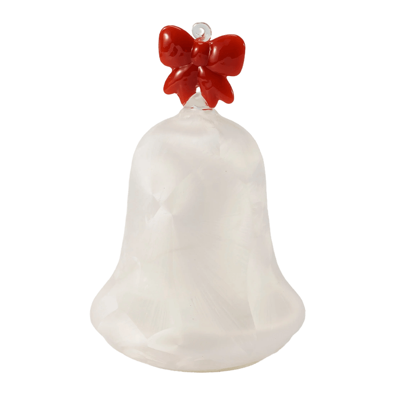 Mercury Glass Angel Figurine / Frostad/Glitter Glas Bell Decor (med LED)