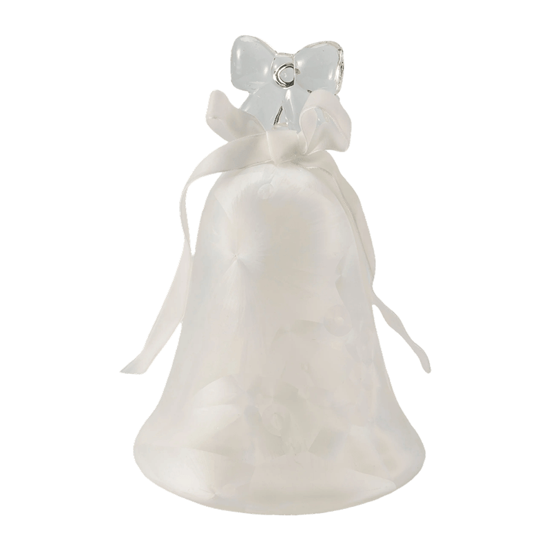 Mercury Glass Angel Figurine / Frostad/Glitter Glas Bell Decor (med LED)
