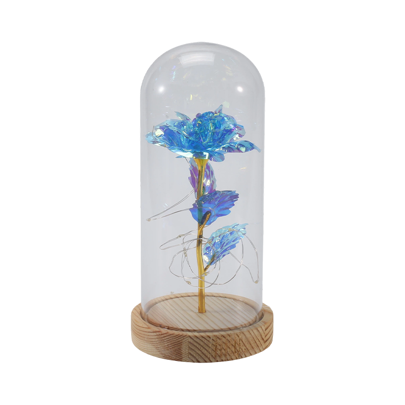 Galaxy Rose Glass Cloche Light (med/utan nallebjörn, flera färger)