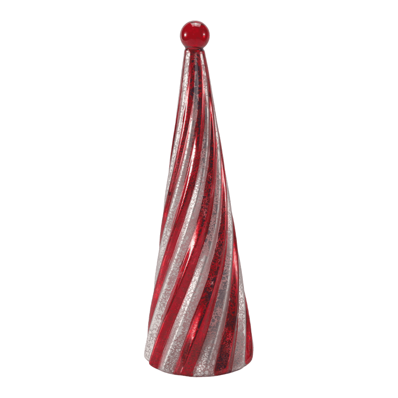 10*20 cm & 10*25 cm & 10*30 cm Vintage Mercury Glass Swirl Julgran