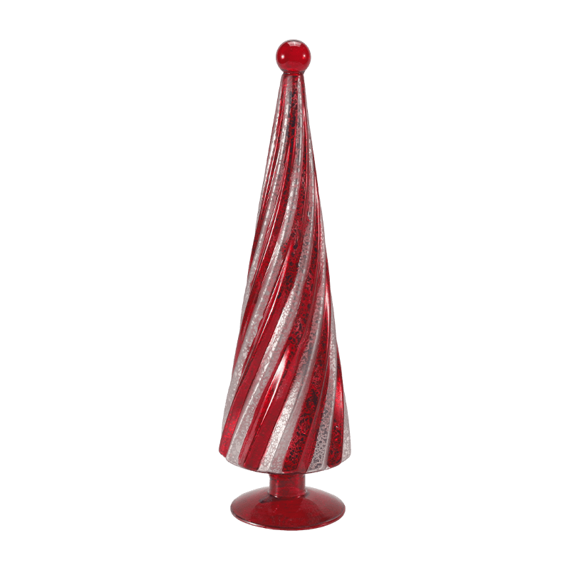 10*20 cm & 10*25 cm & 10*30 cm Vintage Mercury Glass Swirl Julgran