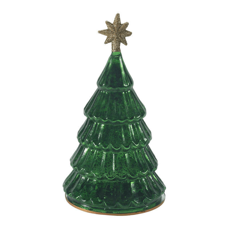 10*20 cm Vintage Mercury Glas Layered Christmas Tree Light