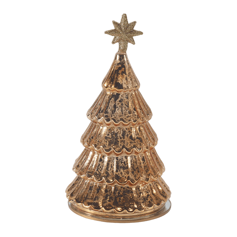 10*20 cm Vintage Mercury Glas Layered Christmas Tree Light
