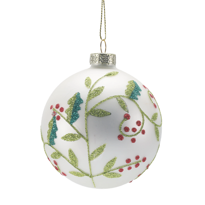 888 cm Handblåst julgranskula av glas