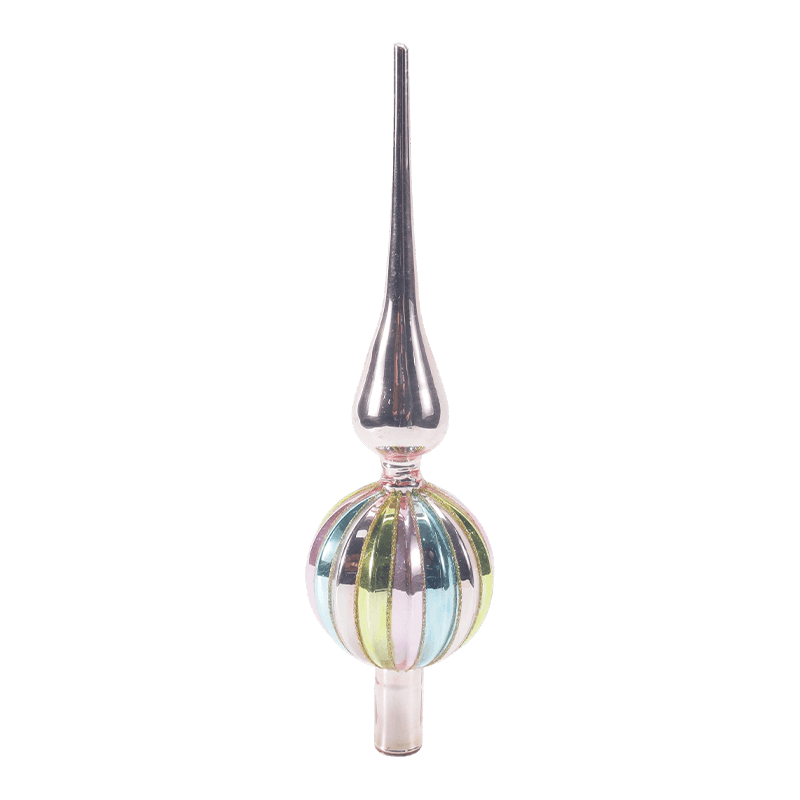 Handblåst glas julgran Topper