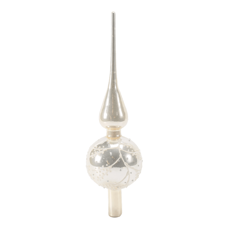 Handblåst glas julgran Topper