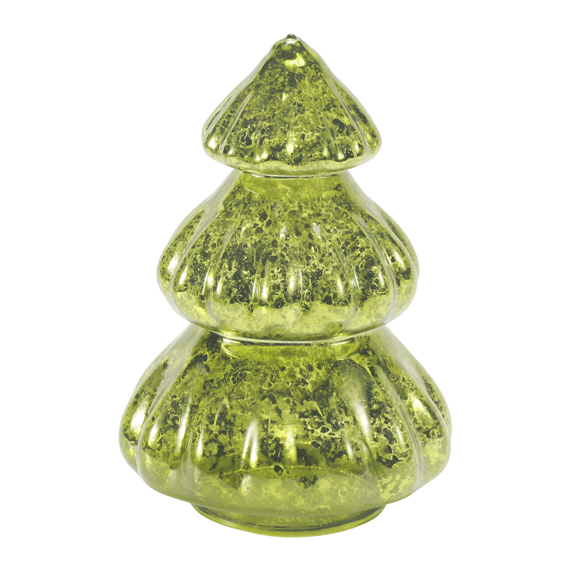 Handblåst kvicksilverglasdekor