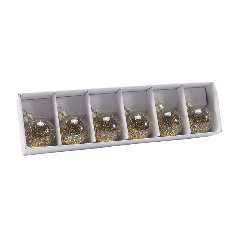 Premium glas julboll prydnadsuppsättning