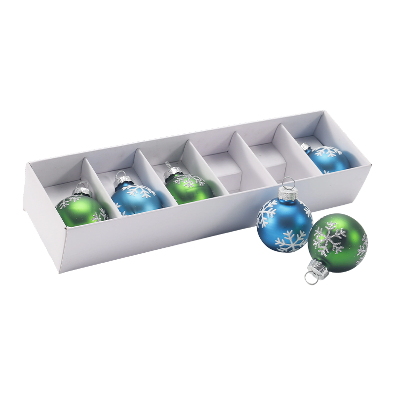 Premium glas julboll prydnadsuppsättning