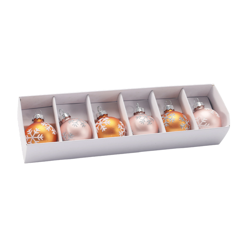 Premium glas julboll prydnadsuppsättning