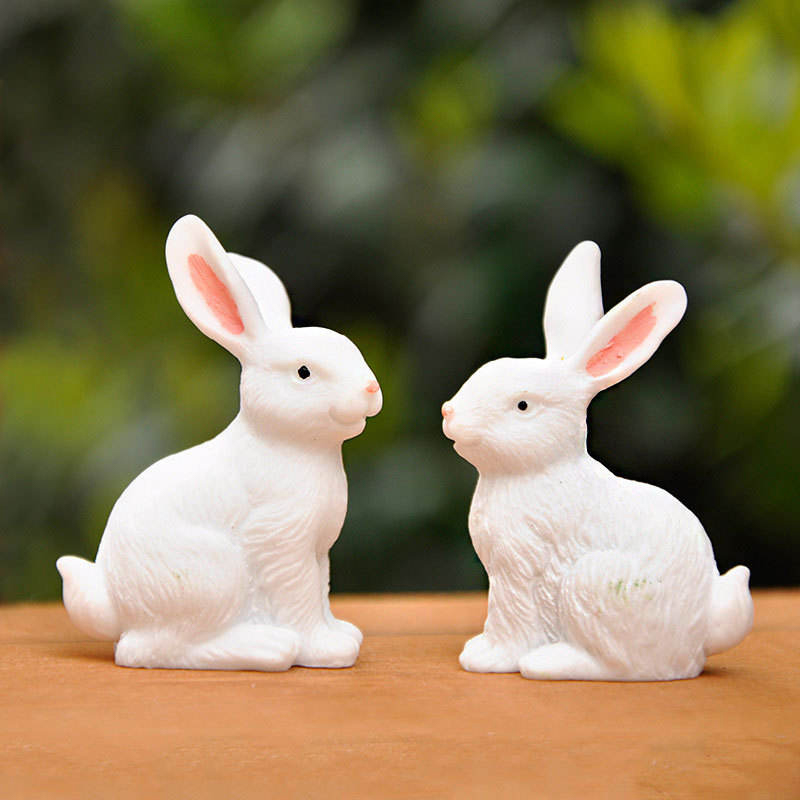8 cm harts påskhare figurinredningsset