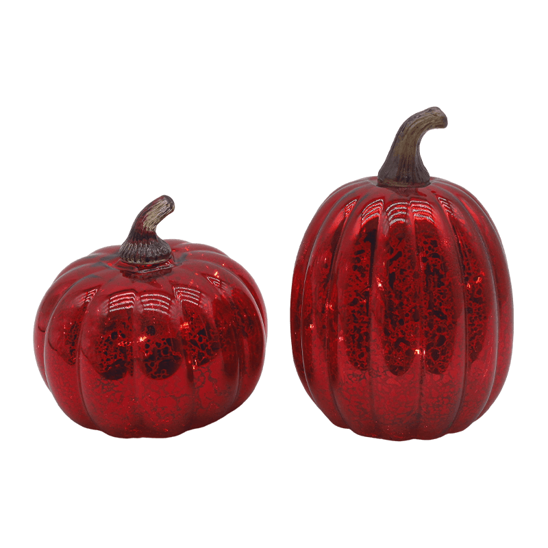 12*15cm Halloween LED-glaspumpalampa Bordsskiva prydnad