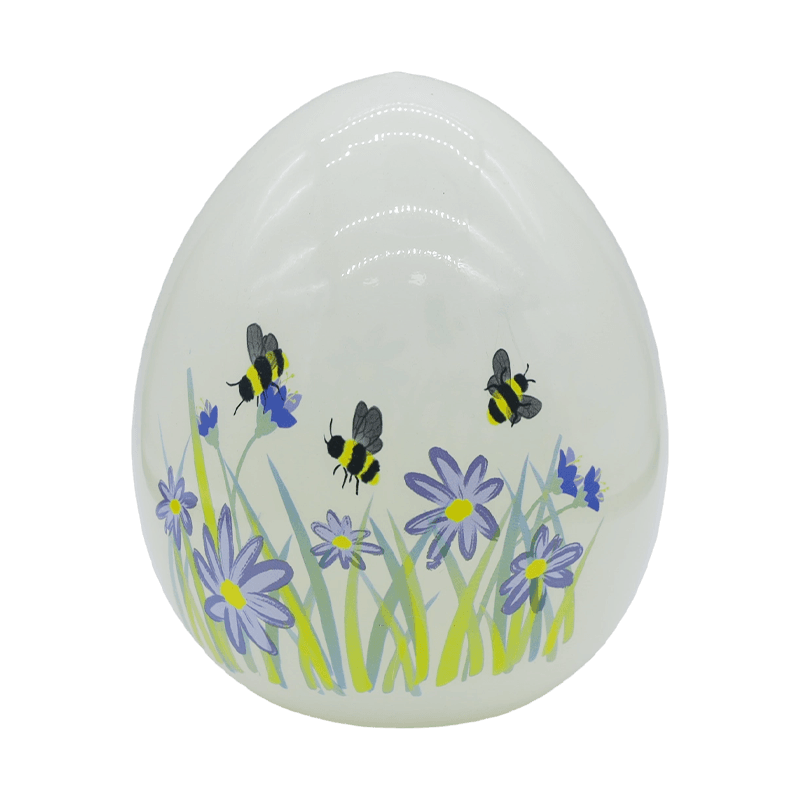 9*16cm LED påsk handmålad glasäggprydnad